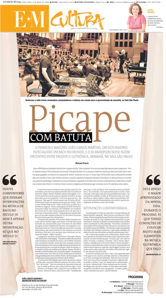 EM Cultura — Picape com batuta